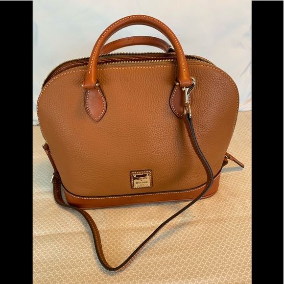 Dooney & Bourke Handbags - Dooney & Bourke Zip Zip Satchel/Caramel color. NWT